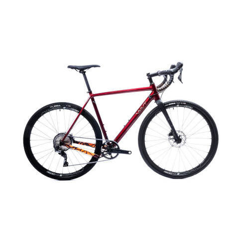 Rower gravel VAAST 700C APEX GRX 52cm S Gloss Berry Red - Galeria zdjęcie 1