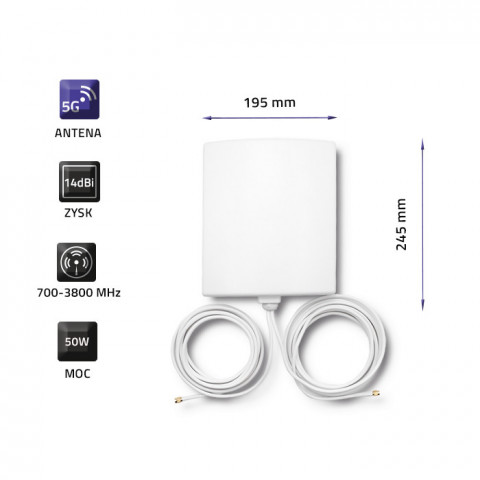 QOLTEC ANTENA 5G | 14DBI | ZEWNĘTRZNA - Galeria zdjęcie 3