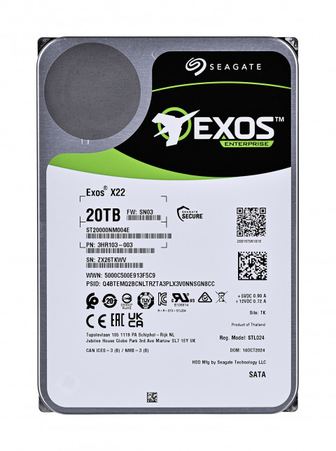 Dysk twardy HDD Seagate Exos X22 20TB 3,5" SATA ST20000NM004E - Galeria zdjęcie 1