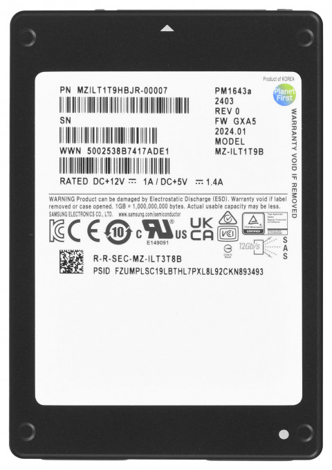 Samsung PM1643a 1.92TB 2.5" SAS MZILT1T9HBJR-00007 - Galeria zdjęcie 2