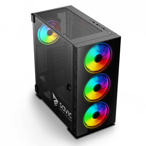 SAVIO OBUDOWA PC PRIME X1 ARGB GLASS SAVGC-PRIMEX1 - Galeria zdjęcie 3