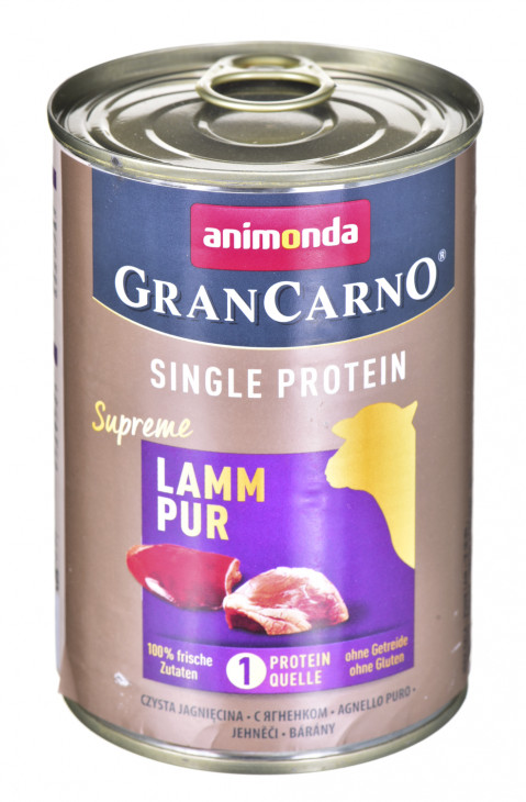 ANIMONDA GranCarno Single Protein jagnięcina - mokra karma dla psa - 400g - Galeria zdjęcie 1