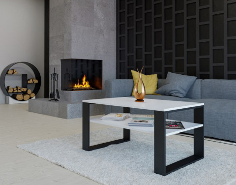 Stolik ława MODERN 1P biały/czarny - Galeria zdjęcie 2