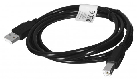 Lanberg kabel usb 2.0 am-bm 1.8m, czarny ca-usba-10cc-0018-bk - Galeria zdjęcie 2