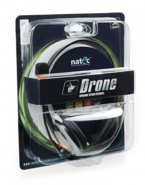 SŁUCHAWKI NATEC DRONE /Czarno- czerwone - Galeria zdjęcie 6