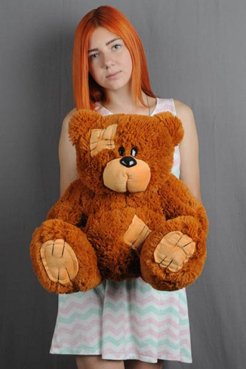 Miś TEDDY 60cm brązowy - Galeria zdjęcie 3