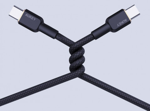AUKEY CB-NCC1 KABEL USB-C QC PD 1M 3A 60W NYLON - Galeria zdjęcie 5