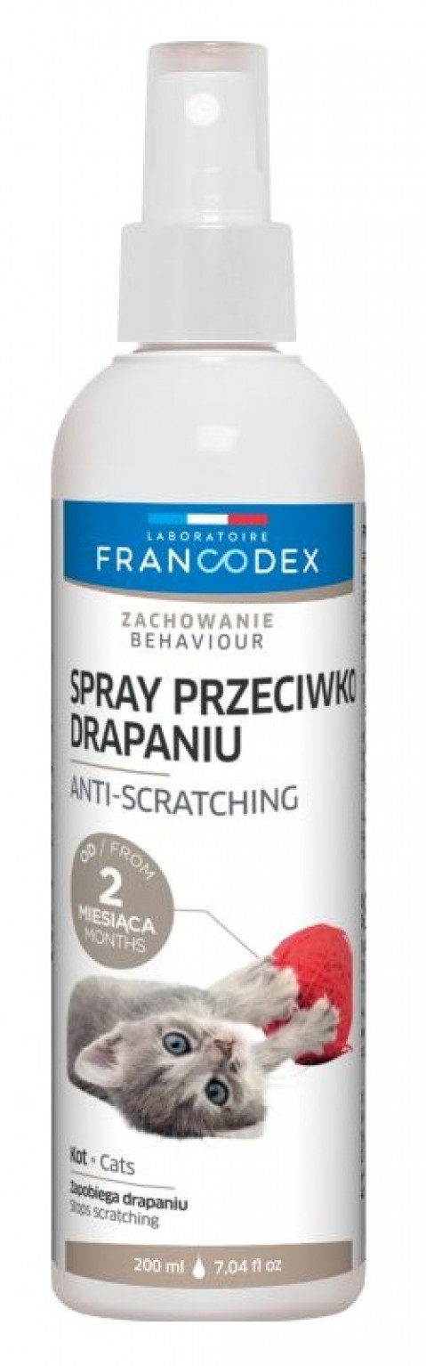 FRANCODEX Spray przeciwko drapaniu przez kociaki i koty 200 ml - Galeria zdjęcie 1