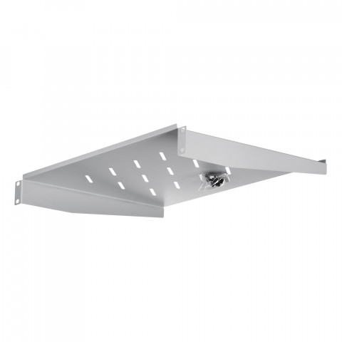 Lanberg półka do szaf 19" uniwersalna 1u szara ak-1008-s - Galeria zdjęcie 3