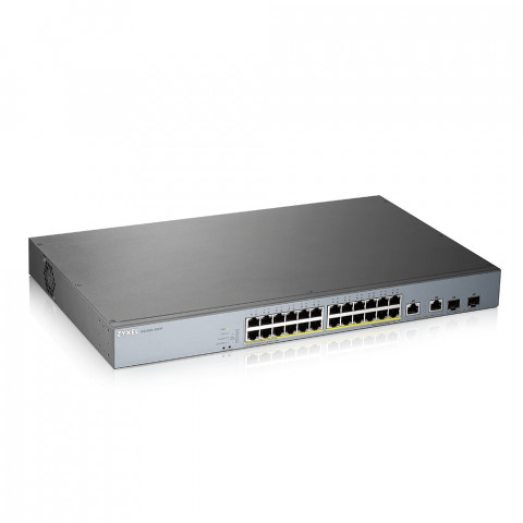 Switch Zyxel GS1350-26HP 26p PoE (PoE+: 24;) 375W Managed Gigabit - Galeria zdjęcie 1