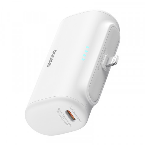 Powerbank Baseus Compact IP 5000mAh 20W USB-C/Lightning (biały) - Galeria zdjęcie 4