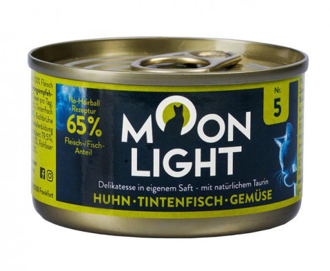 MOONLIGHT Dinner Nr 5 Kurczak, kałamarnica i warzywa - mokra karma dla kota - 80g - Galeria zdjęcie 1