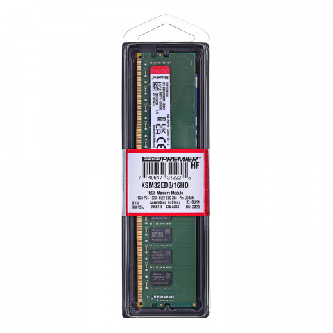Kingston UDIMM ECC 16GB DDR4 2Rx8 Hynix D 3200MHz PC4-25600 KSM32ED8/16HD - Galeria zdjęcie 1