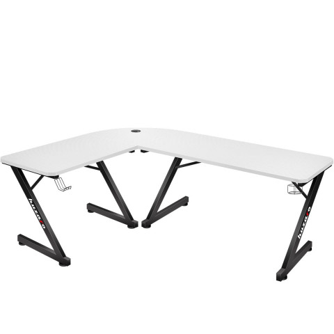 Biurko gamingowe Huzaro Hero 7.0 White - Galeria zdjęcie 3