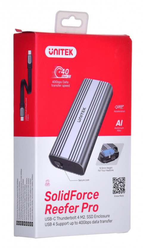 UNITEK OBUDOWA HDD/SSD M.2,PCIE/NVME,40GBPS, USB4 - Galeria zdjęcie 7