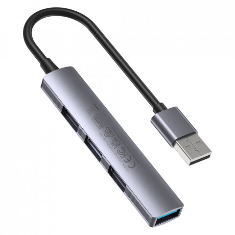 UNITEK HUB USB-A 1XUSB-A 5 GBPS, 3XUSB-A 2.0 ALU - Galeria zdjęcie 1