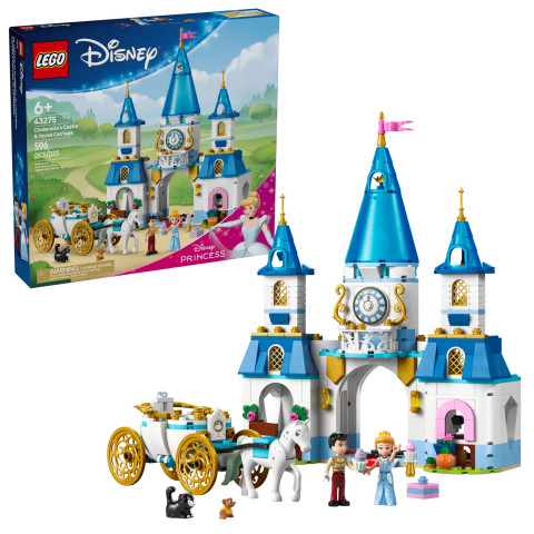 LEGO DISNEY PRINCESS 43275 Zamek Kopciuszka i kareta - Galeria zdjęcie 1