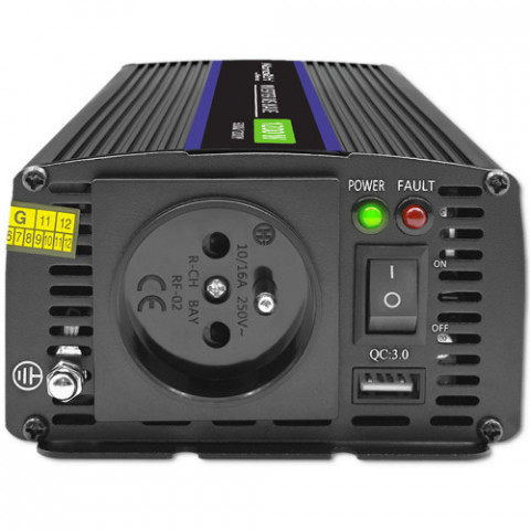 QOLTEC PRZETWORNICA NAPIĘCIA MONOLITH 1200 MS WAVE - Galeria zdjęcie 12