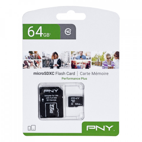 Karta pamięci PNY Performance Plus microSDXC 64 GB - Galeria zdjęcie 1