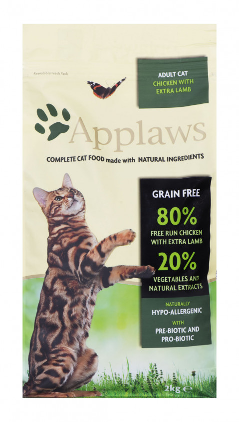 APPLAWS CAT Kurczak i Jagnięcina - karma dla kotów z wysoką zawartością mięsa - 2kg - Galeria zdjęcie 3