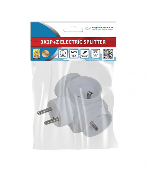 ESPERANZA ROZGAŁĘŹNIK ELEKTRY. 3 GN. BIAŁY ELK302W - Galeria zdjęcie 6