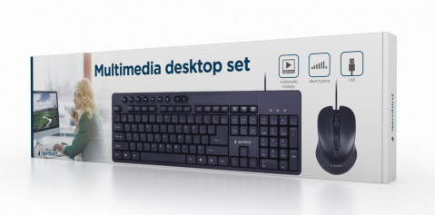 GEMBIRD ZESTAW KLAWIATURA + MYSZ KBS-UM-04 CZARNY - Galeria zdjęcie 5