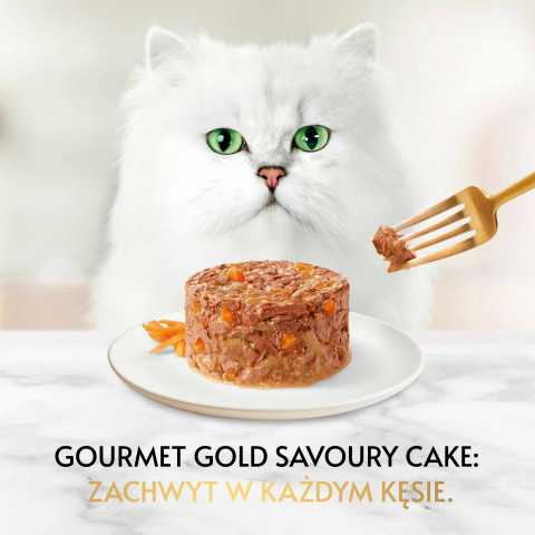 Gourmet Gold Savoury Cake kurczak i marchewka - mokra karma dla kota - 85 g - Galeria zdjęcie 3