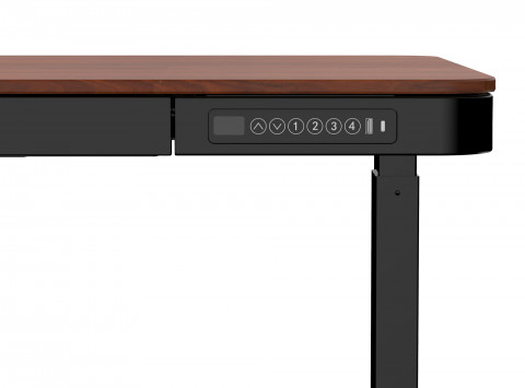Zestaw Biurko TUCKANO czarny/orzech + Fotel ergonomiczny GEMBIRD czarny - Galeria zdjęcie 10