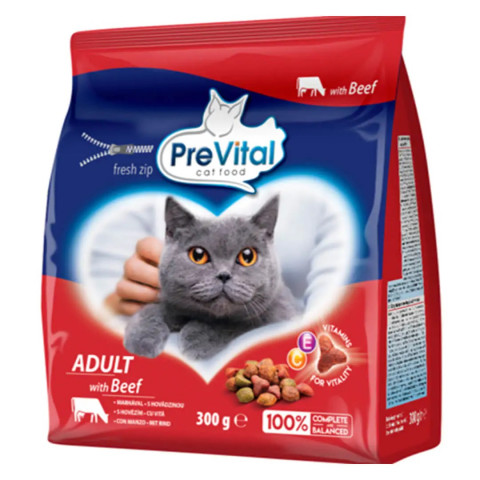 PREVITAL Adult Wołowina - sucha karma dla kota - 300g - Galeria zdjęcie 1