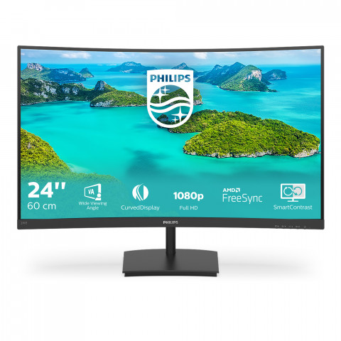 MONITOR PHILIPS LED 23,6" 241E1SCA/00 - Galeria zdjęcie 2