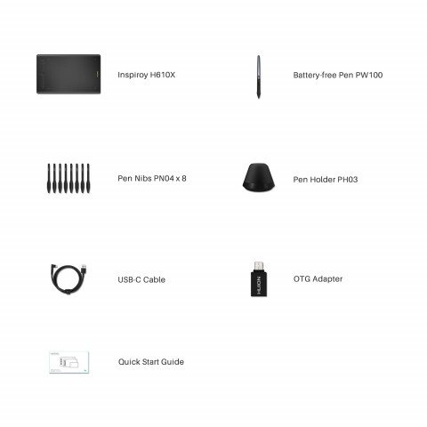 Tablet graficzny Huion H610X - Galeria zdjęcie 10