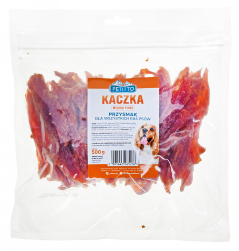 PETITTO Miękkie piersi z kaczki - przysmak dla psa - 500g - Galeria zdjęcie 5