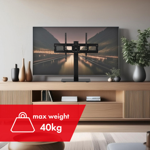 MACLEAN UNIWERSALNY STOJAK DO TV NA SZAFKĘ RTV MC- - Galeria zdjęcie 3