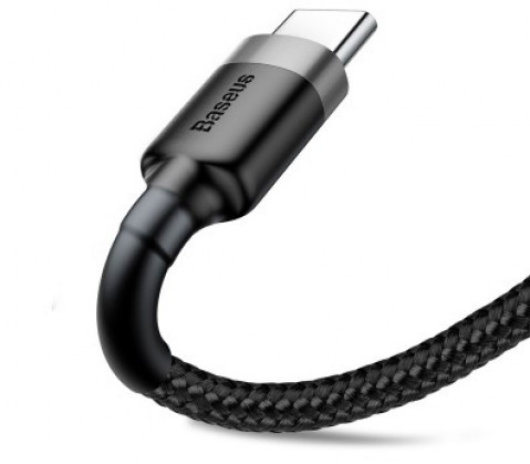 BASEUS KABEL USB-C CAFULE CATKLF-UG1 2A 3M CZARNY - Galeria zdjęcie 4