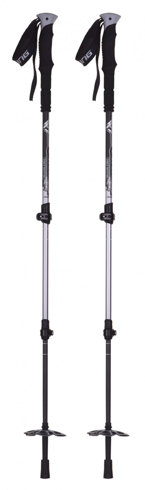 Kije Viking Vario Tour Skitouring 65-135 cm czarno/szare - Galeria zdjęcie 1