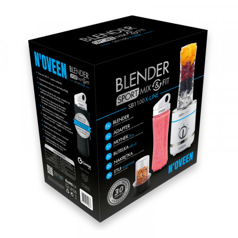 Blender Noveen Sport Mix & Fit SB1100 Xline white - Galeria zdjęcie 8
