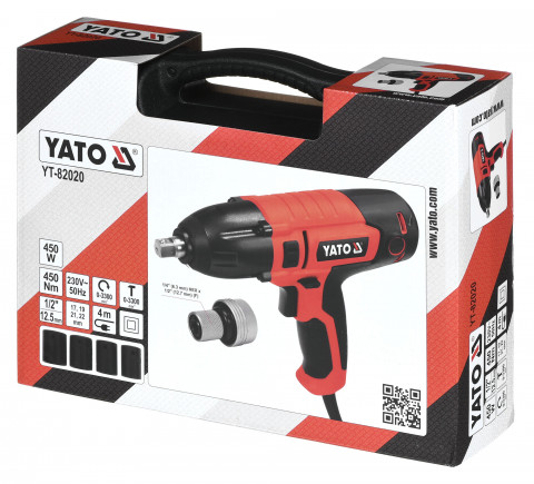 Klucz udarowy elektryczny 1/2"" 450W/450Nm Yato - Galeria zdjęcie 15