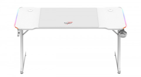 Biurko gamingowe Huzaro Hero 3.3 White  RGB - Galeria zdjęcie 4