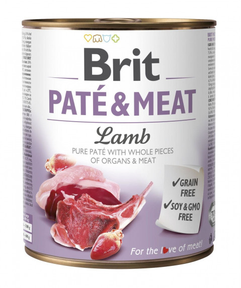 BRIT Paté & Meat z Jagnięciną - mokra karma dla psa - 800 g - Galeria zdjęcie 1