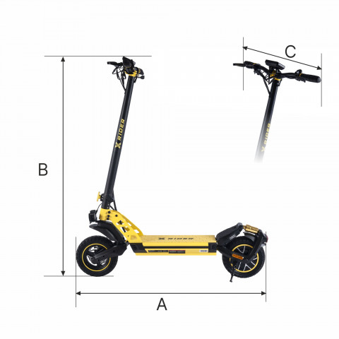 Hulajnoga Elektryczna Terenowo - Sportowa XRIDER F10 18,4 Ah 800 W - Galeria zdjęcie 2