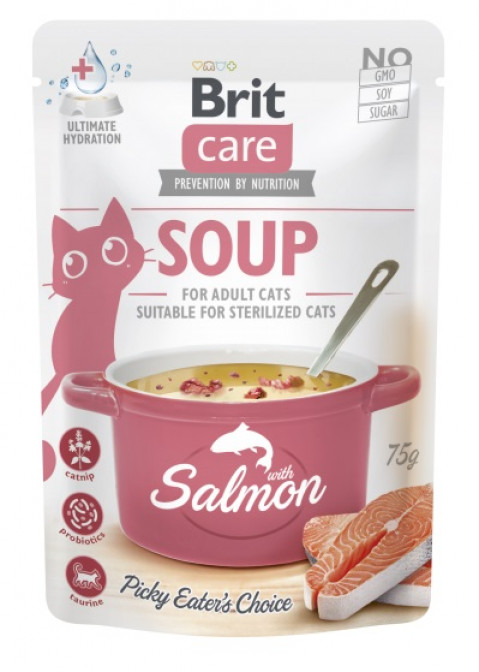 BRIT Care Soup Łosoś - zupa dla kota - 75g - Galeria zdjęcie 1