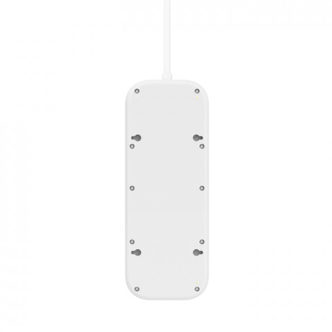 Listwa zasilająca Belkin Power Surge 6-PORT + 1xUSB-A +1xUSB-C 2.4A PD 650J 2m White Schuko - Galeria zdjęcie 5