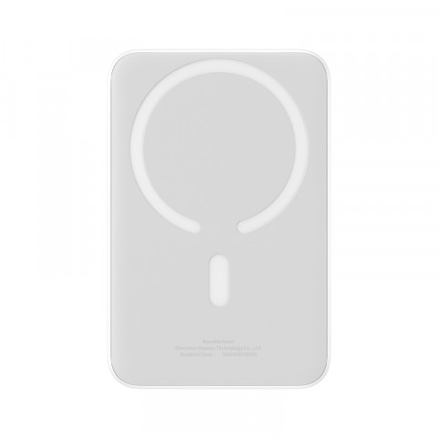 Powerbank Baseus Magnetic Mini Air Wireless 10000mAh 20W+kabel USB C-USB C (biały) - Galeria zdjęcie 5