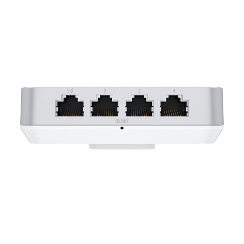 Acces Point Wi-Fi 6 Ubiquiti UniFi U6 In-Wall 2.4GHz(2x2)/5GHz(4x4)/6GHz(–) PoE+/PoE 4x1G 1x2,5G - Galeria zdjęcie 7