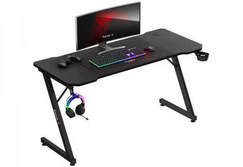 Biurko gamingowe Huzaro Hero 3.3 Black - Galeria zdjęcie 7