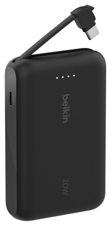 BELKIN POWERBANK 10 000 MAH, 20W, KABEL USB-C, BLK - Galeria zdjęcie 2