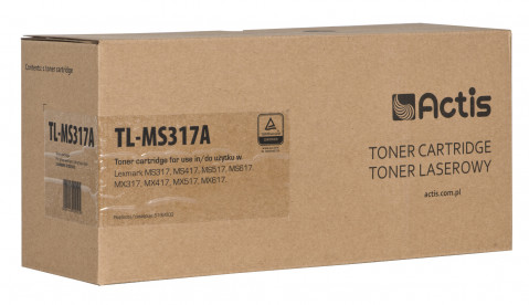 Actis TL-MS317A Toner do drukarki Lexmark, Zamiennik Lexmark 51B2000; Standard; 2500 stron; czarny. - Galeria zdjęcie 1