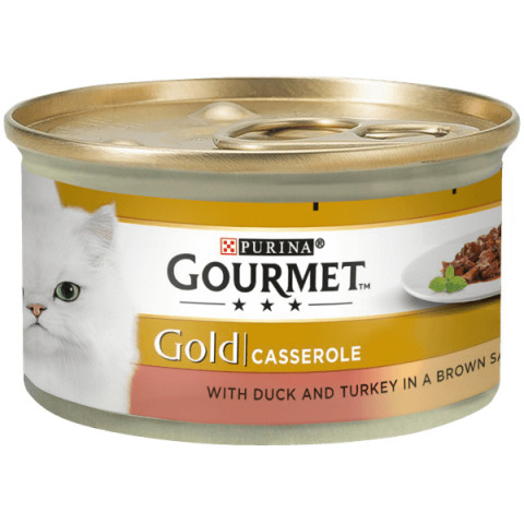 GOURMET GOLD mokra karma dla kota z kaczką i indykiem 48x85g - Galeria zdjęcie 2