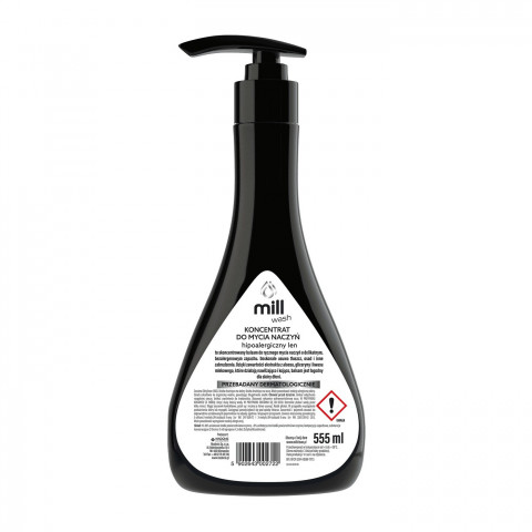 MILL WASH Koncentrat balsam do mycia naczyń Hipoalergiczny Len 555ml - Galeria zdjęcie 2