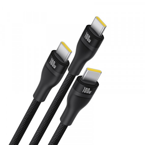 Kabel Baseus Flash Series 3 100W 1,5m (czarny) - Galeria zdjęcie 2